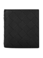 Bottega Veneta Intrecciato Slim Half Wallet Black