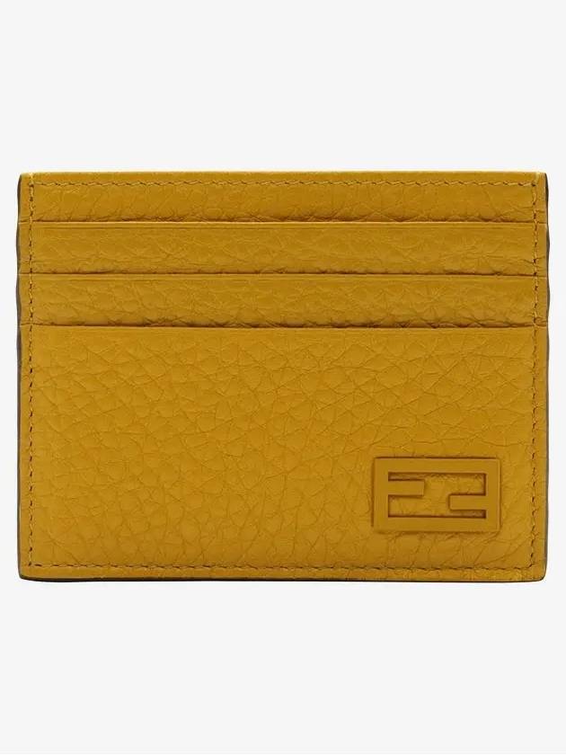 Fendi FF Baguette Card Wallet Yellow