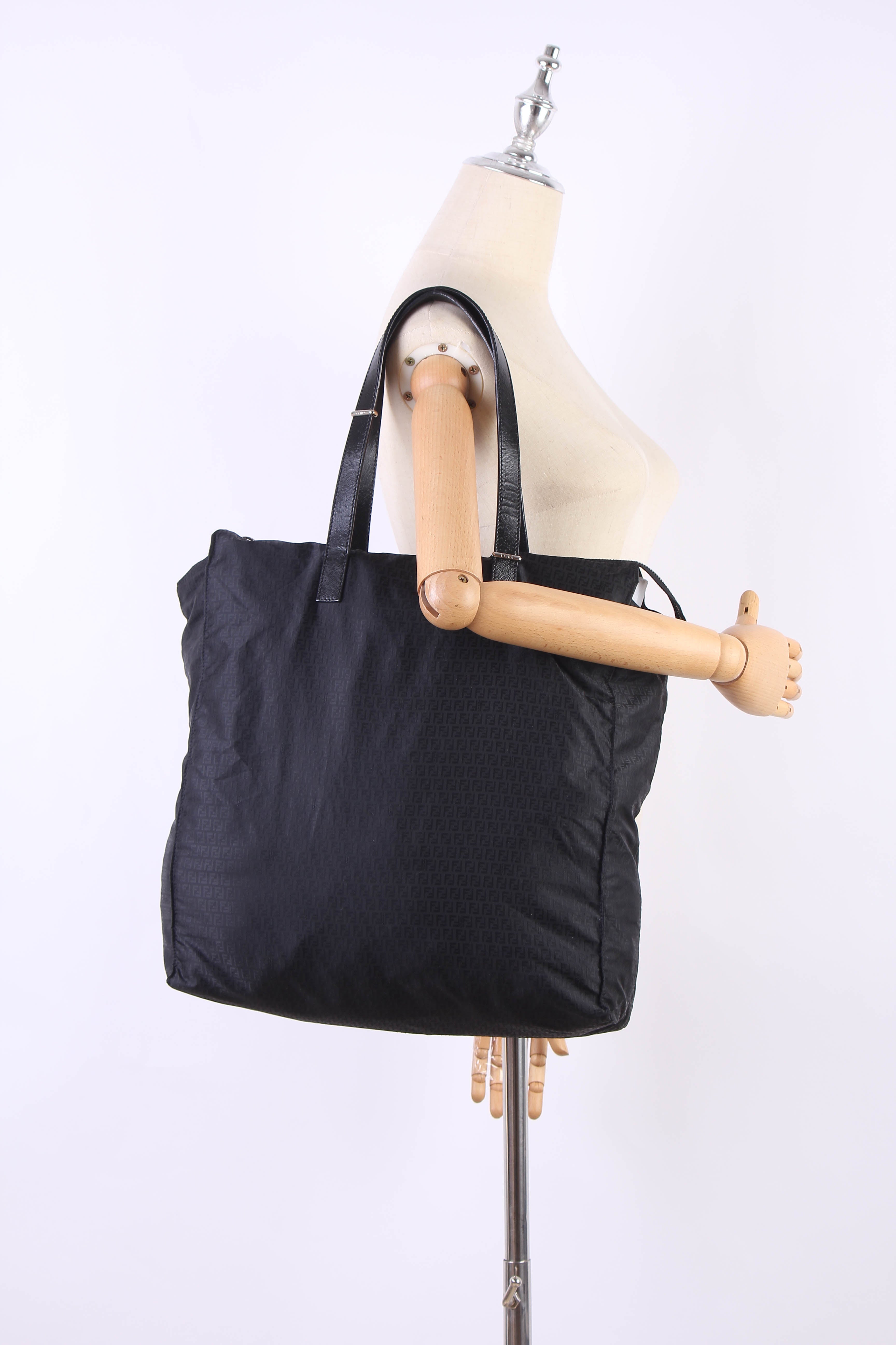Fendi Zucchino Nylon Tote Bag 7Va236 - '10s