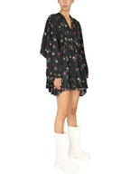 Balenciaga floral print dress