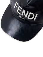 Fendi Logo Printed Baseball Ball Cap Black
