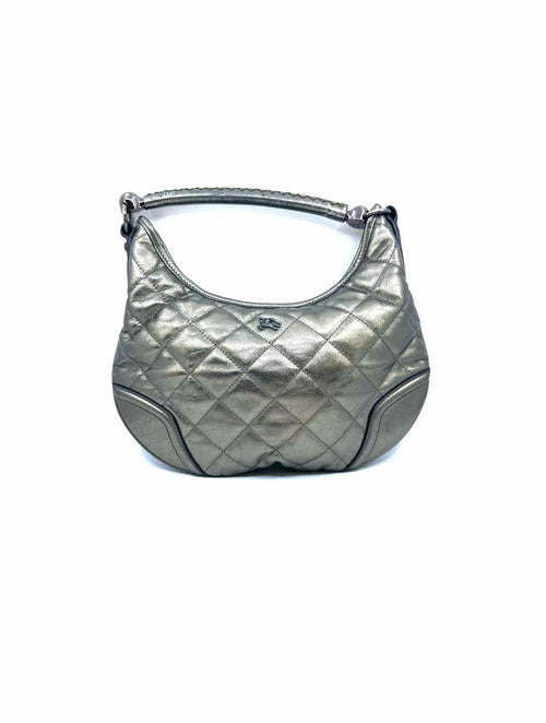 BURBERRY Bronze Leather Handbag