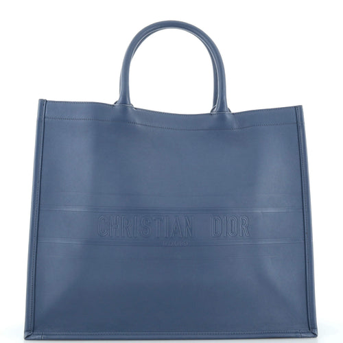 Dior Book Tote Embossed Leather Large