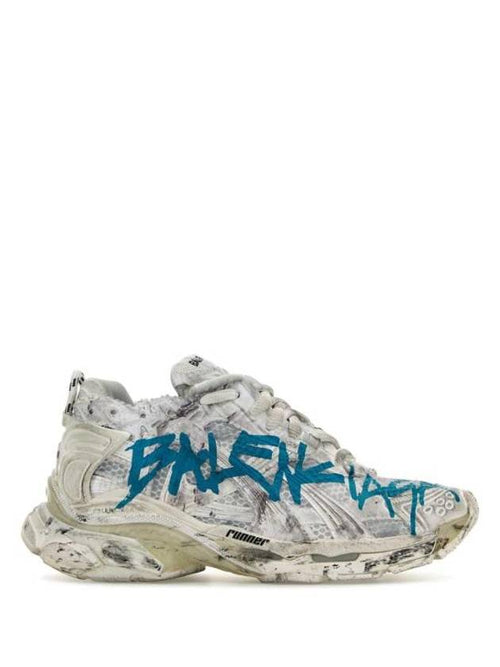 Balenciaga Runner Graffiti Low Top Sneakers White