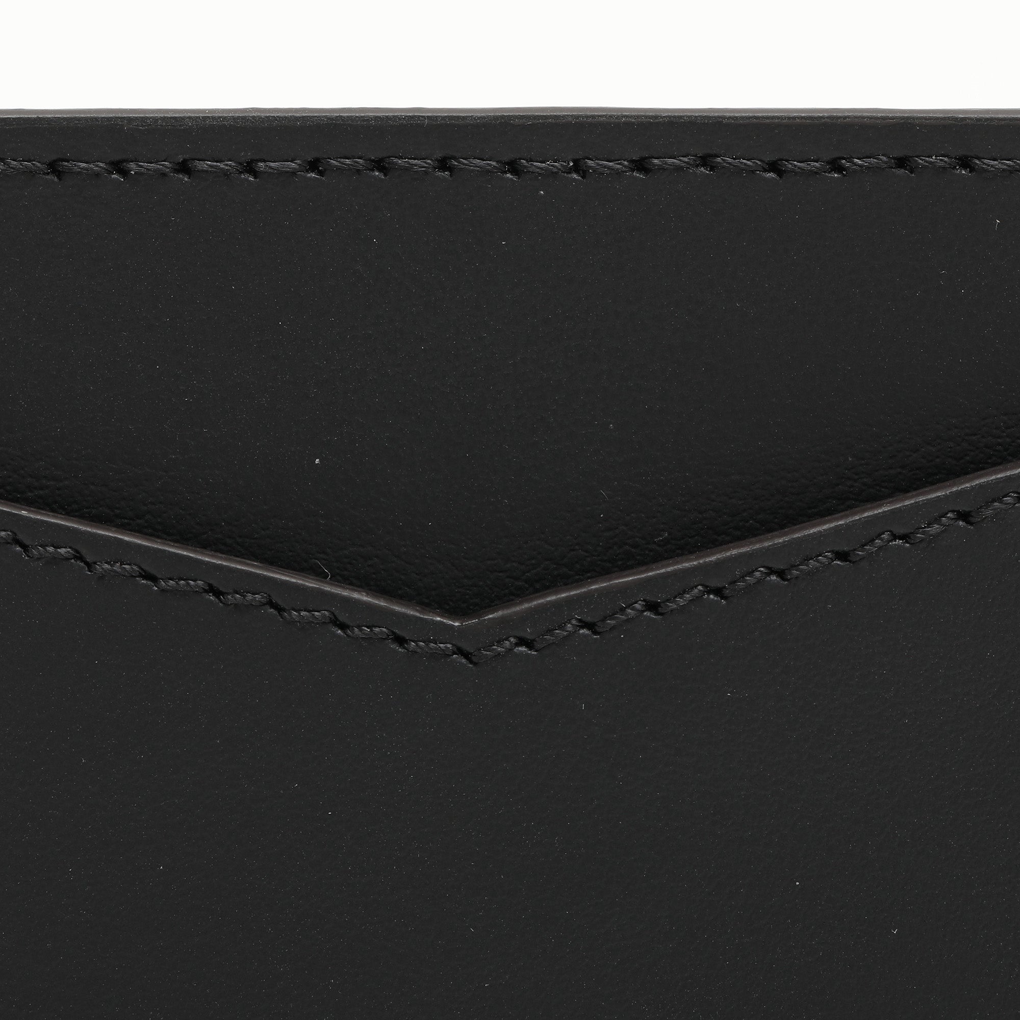 Fendi Black Coated Canvas And Leather Card Holder