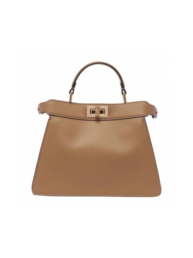 Fendi Peekaboo I See U Small Tote Bag Beige