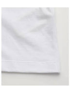 Fendi Embroided Logo Cotton Short Sleeve T-Shirt White