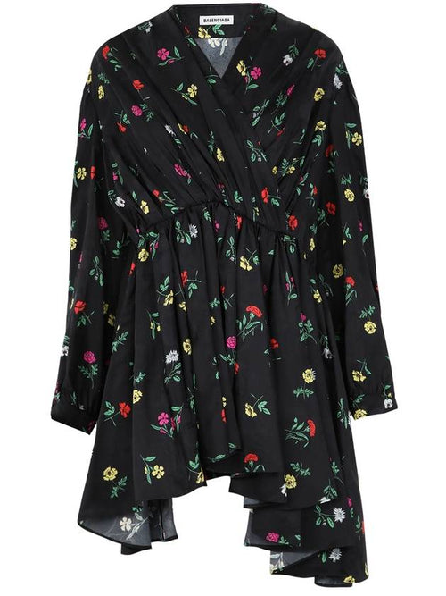 Balenciaga floral print dress
