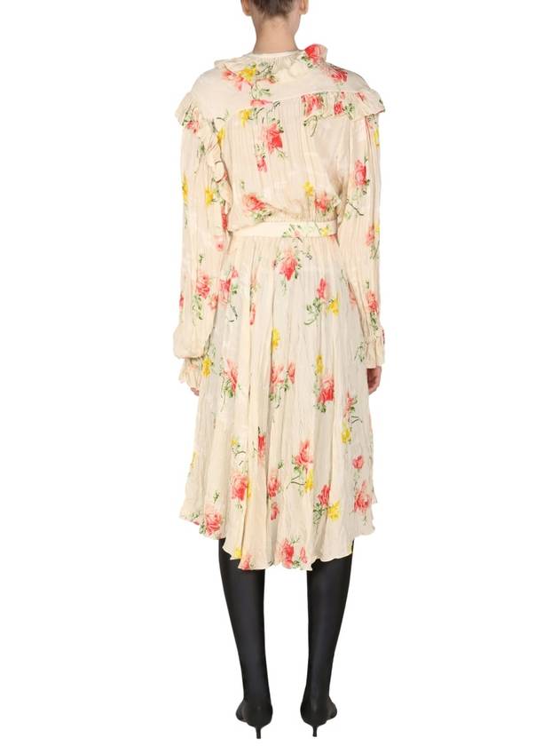 Balenciaga floral long dress