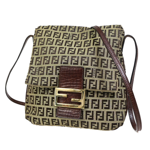 Fendi Zucchino  Canvas Shoulder Bag ()