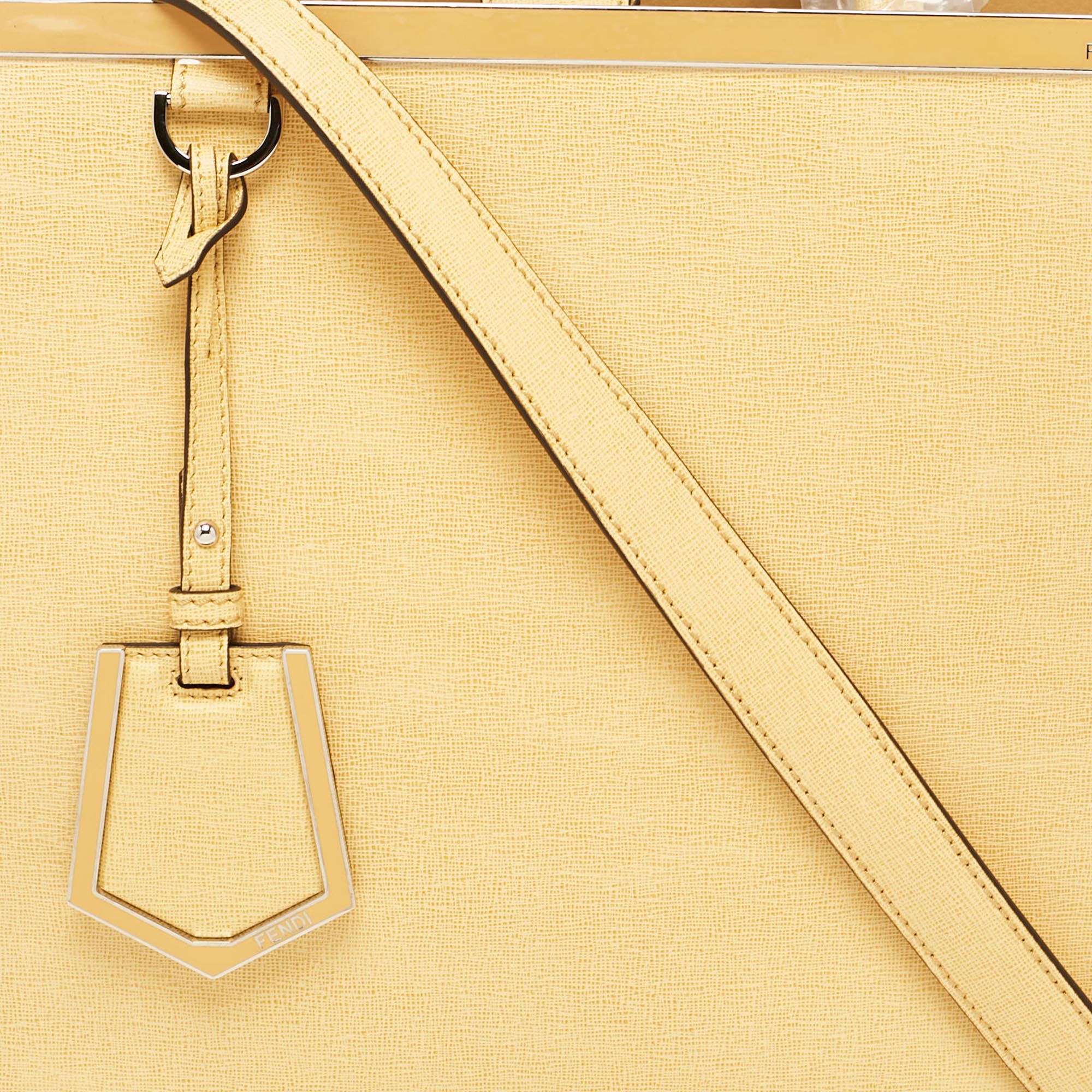 Fendi Tricolor Leather Medium 2Jours Tote