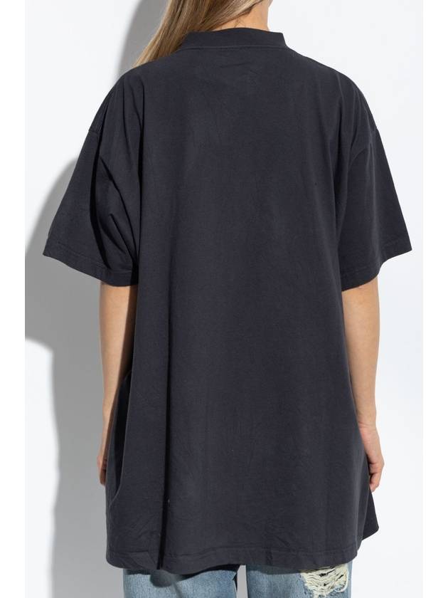 Balenciaga Balenciaga Oversized T-shirt, Women's, Grey