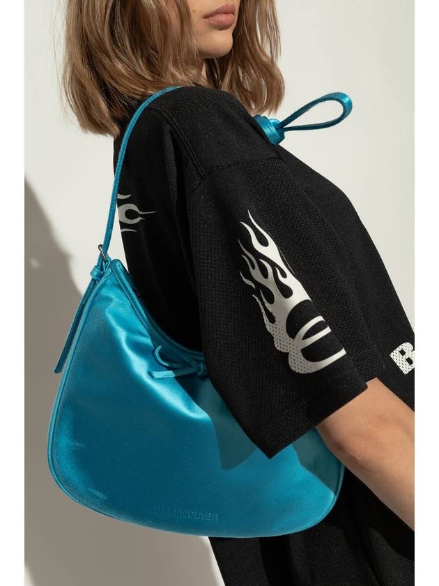 Balenciaga Balenciaga Shoulder Bag Leopolda Small, Women's, Blue