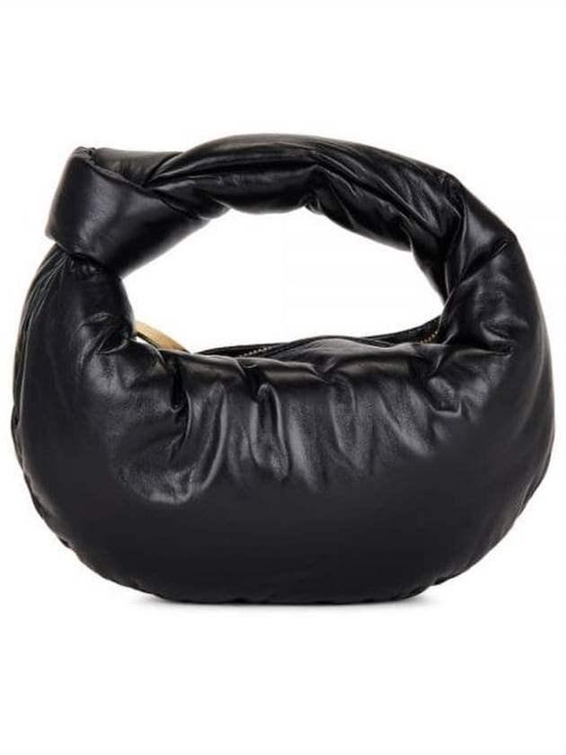 Bottega Veneta Jodie Puffy Mini Tote Bag Black