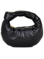 Bottega Veneta Jodie Puffy Mini Tote Bag Black