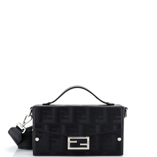 FENDI Baguette Soft Trunk Bag Zucca Leather