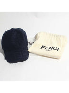 Fendi FF All Over Logo Pattern Ball Cap Blue