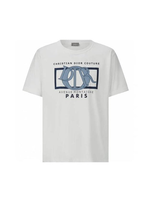 Relaxed Fit Cotton Jersey Short Sleeve T-Shirt White Dior