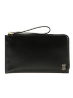 Burberry TB Logo Travel Long Wallet Black