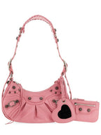 Balenciaga Le Cagole XS Lambskin Shoulder Bag Pink