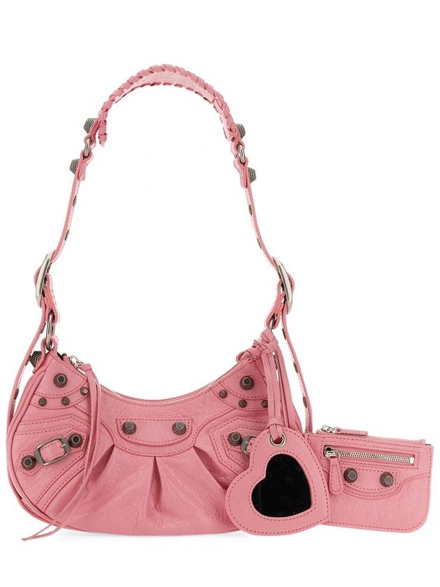 Balenciaga Le Cagole XS Lambskin Shoulder Bag Pink