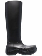 Bottega Veneta Puddle Rubber High Rain Boots Black
