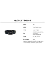 Fendi Embroidered Canvas Belt Brown
