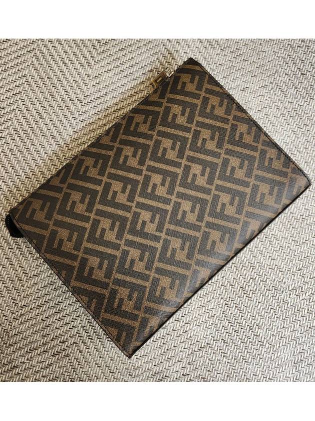 Fendi FF logo clutch bag