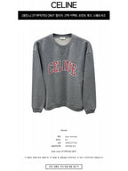 CELINE Logo Print Sweatshirt Grey