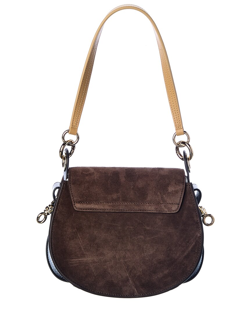 Chloe Tess Small Suede Shoulder Bag