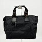 Fendi Logo Nylon Mini Totebag Black YVEAE741