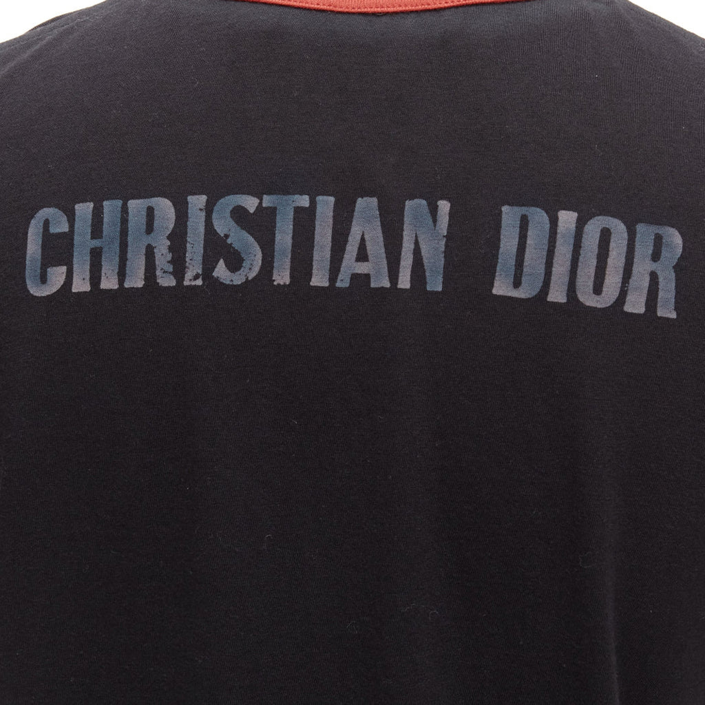 Dior Valentines J'adior Paris Print Ringer Tshirt