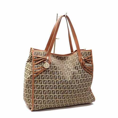 Fendi  Canvas Leather Tote Bag ()