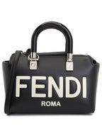 Fendi By The Way Small Leather Tote Bag Black
