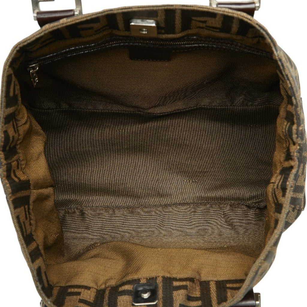 Fendi   Canvas Leather Tote Bag ()