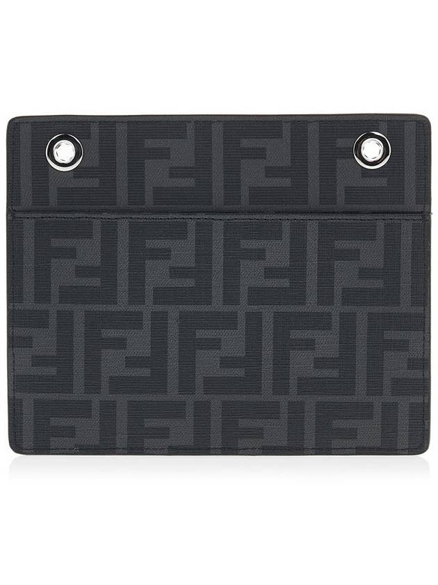 Fendi Peekaboo Pocket Clutch Bag Black