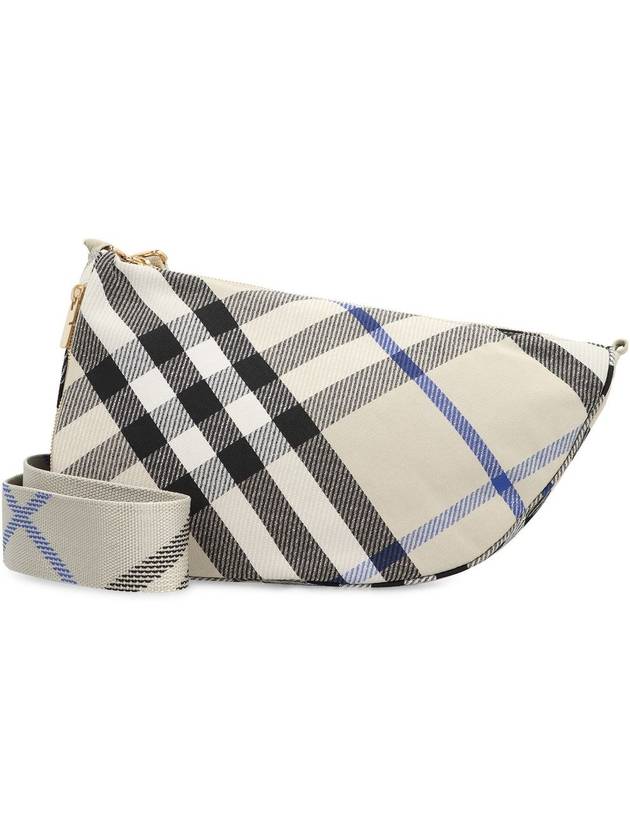 Burberry Shield Check Medium Cross Bag Beige