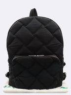 Bottega Veneta 652188 Black color maxi intrecciato nylon backpack