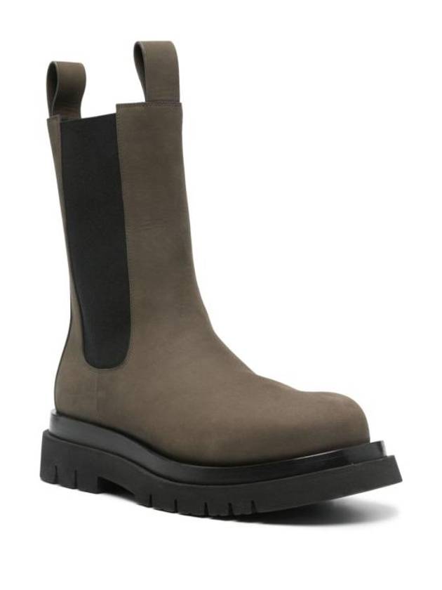 Bottega Veneta Lug Chelsea Boots Green