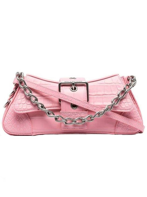Balenciaga chain shoulder bag pink