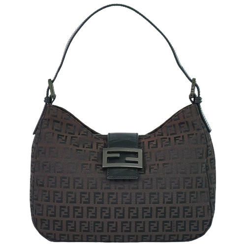 Fendi Zucchino  Canvas Shoulder Bag ()