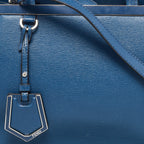 Fendi Blue Leather Petite Sac 2Jours Tote..
