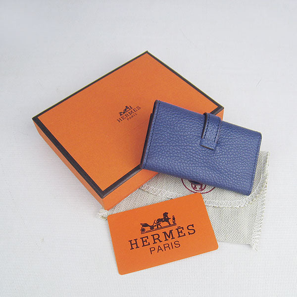 Hermes Wallet H022 Ladies Blue