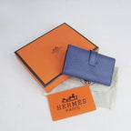 Hermes Wallet H022 Ladies Blue