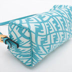 FENDI Zucca One Shoulder Bag in Blue 8BS050