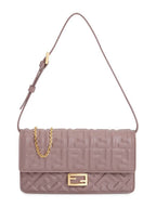 Fendi FF Baguette Nappa Leather Long Wallet Pink