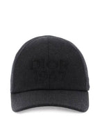 1947 Wool Ball Cap Anthracite Grey Dior