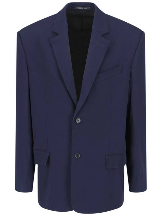 Balenciaga Regular Tailored Jacket Navy