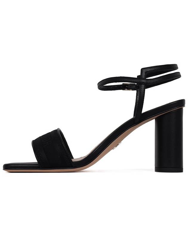 Dway Satin Sandal Heels Black Dior