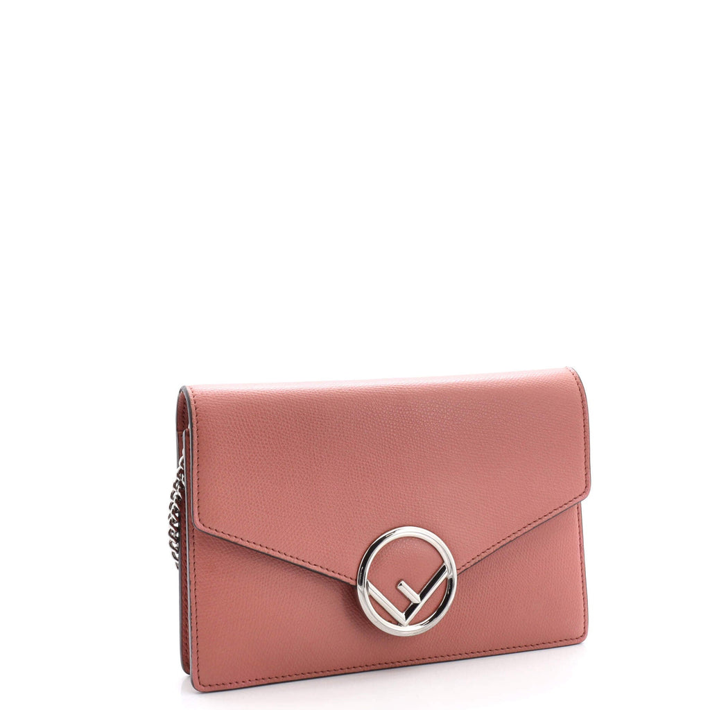 F is Fendi Envelope Wallet on Chain Leather